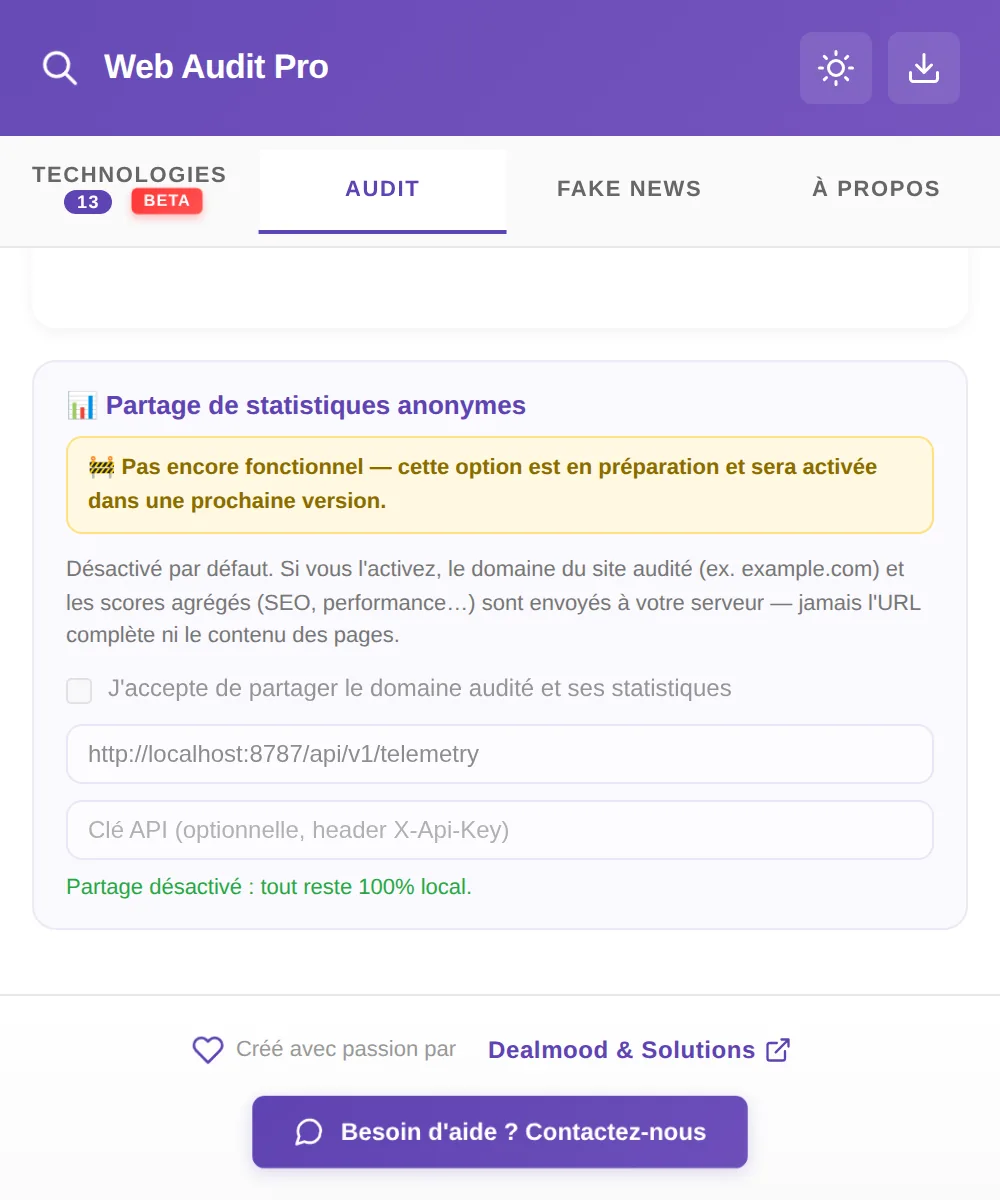 Web Audit Pro: confronto con un concorrente e audit multipagina
